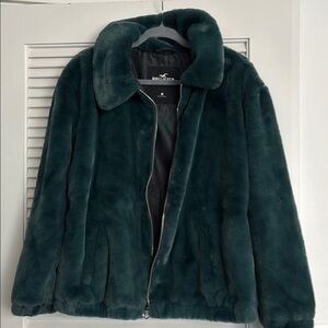 Hollister Faux Fur Jacket Sz M